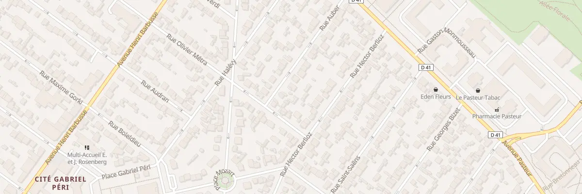 Plan du 8 Rue Auber au Blanc-Mesnil