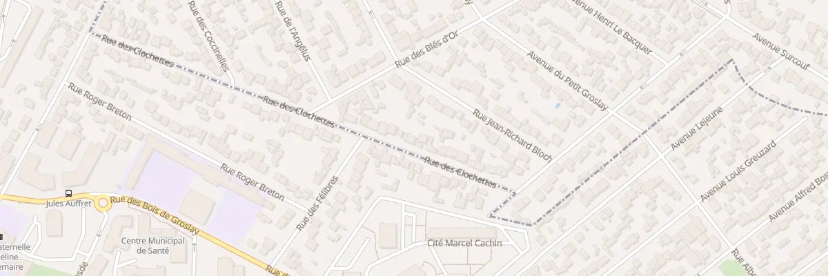 Plan du 57B Rue des Clochettes au Blanc-Mesnil