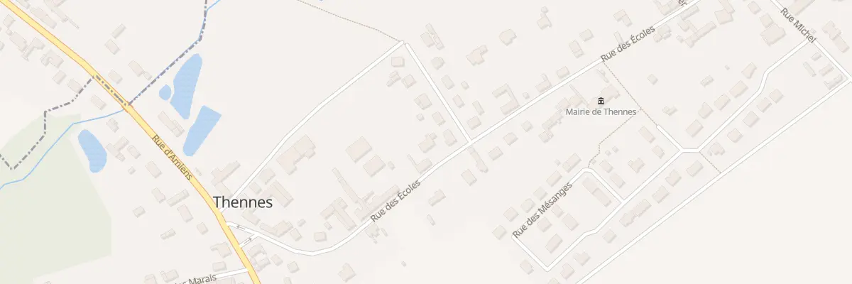 Plan du 25 Rue des Écoles à Thennes