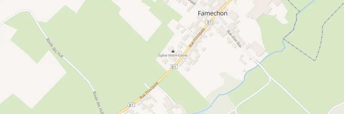 Plan du 34 Rue Principale à Famechon