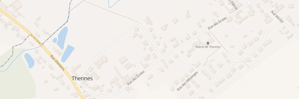 Plan du 4 Rue du Marechal Leclerc à Thennes