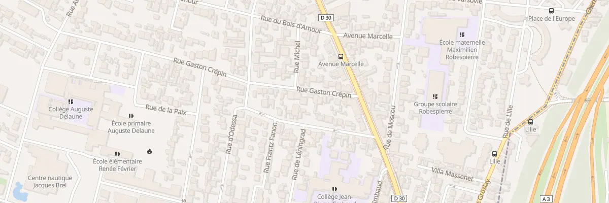 Plan du 17 Rue Gaston Crépin à Bobigny