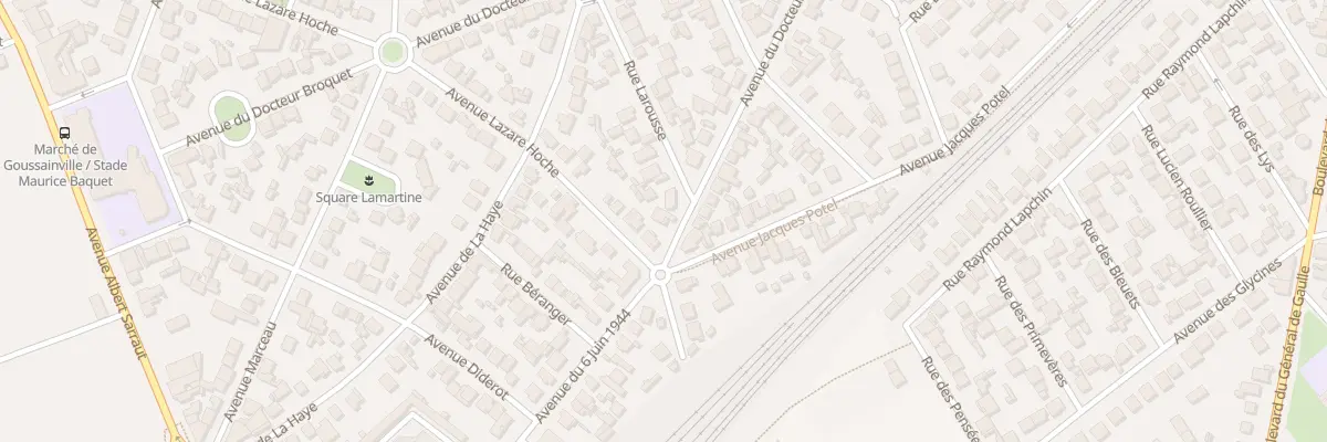 Plan du 3 Rue Jean Gaston Rousseau à Goussainville