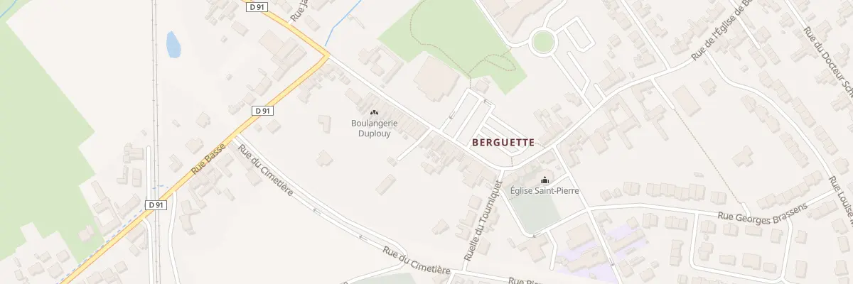 Plan du 18 Rue Edmond Mille à Isbergues
