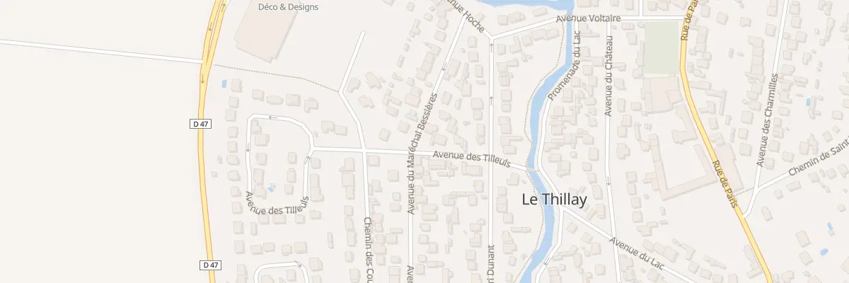 Plan du 44 Av du Marechal Bessieres au Thillay