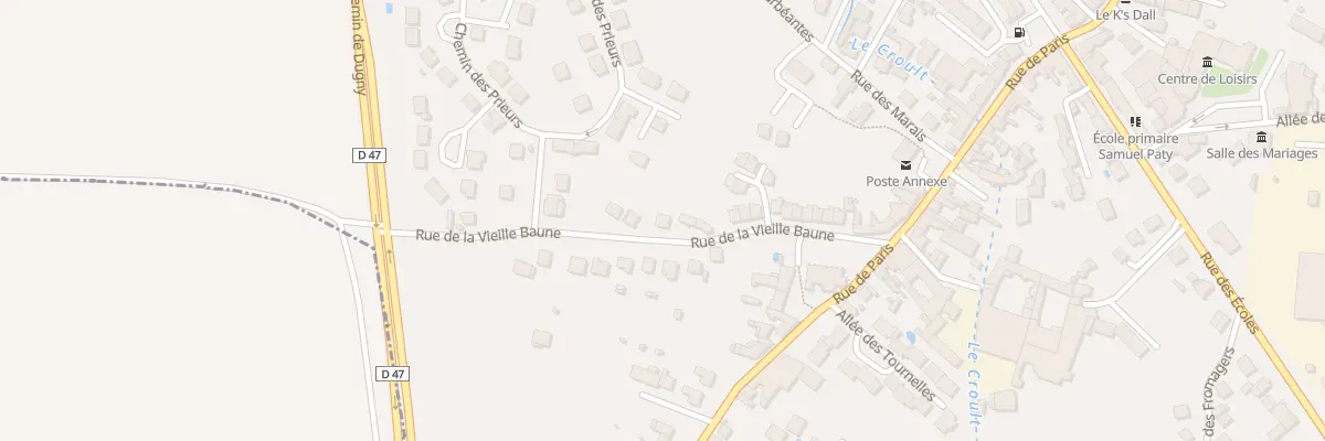 Plan du 16 Rue de la Vieille Baune au Thillay