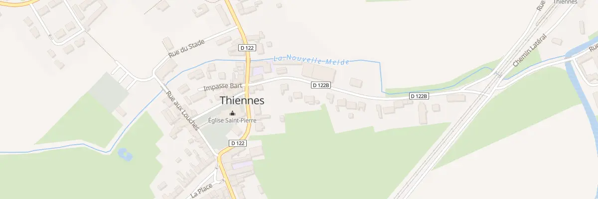 Plan du 6 Rue de la Gare à Thiennes