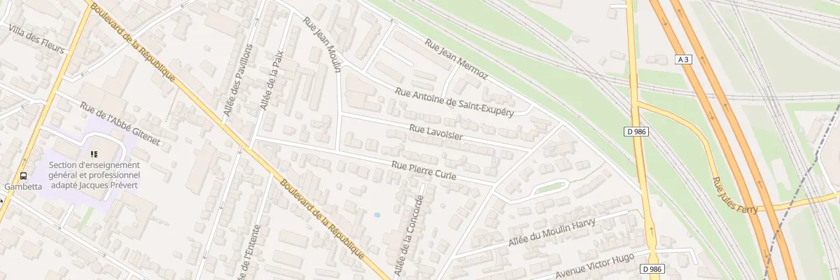 Plan du 21 Rue Lavoisier à Noisy-le-Sec