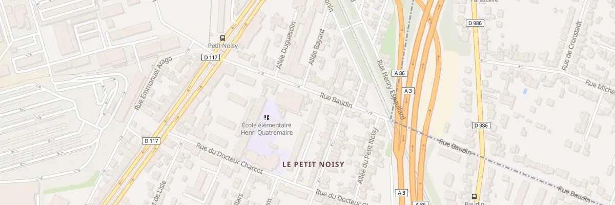 Plan du 26 Rue Baudin à Noisy-le-Sec