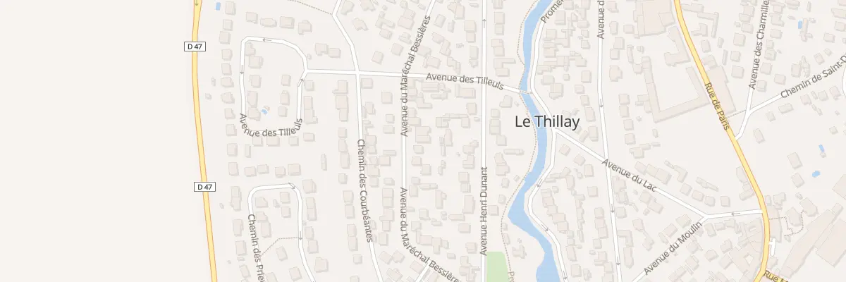 Plan du 30 Av du Marechal Bessieres au Thillay
