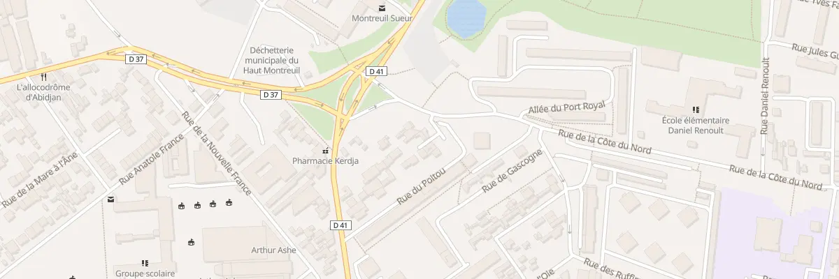 Plan du 12B Rue des Ruffins à Montreuil