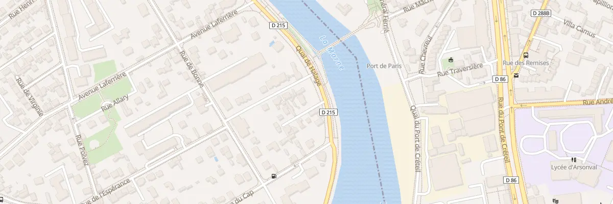Plan du 13 Quai de Halage à Créteil