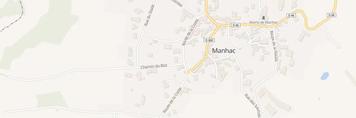 Plan du 5015A Manhac à Manhac