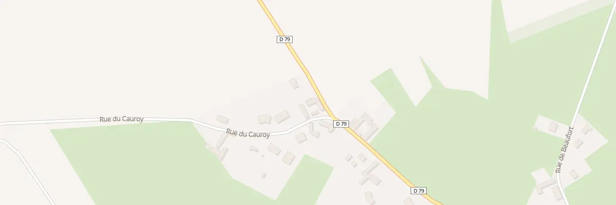 Plan du 2 Rue du Cauroy à Grand-Rullecourt