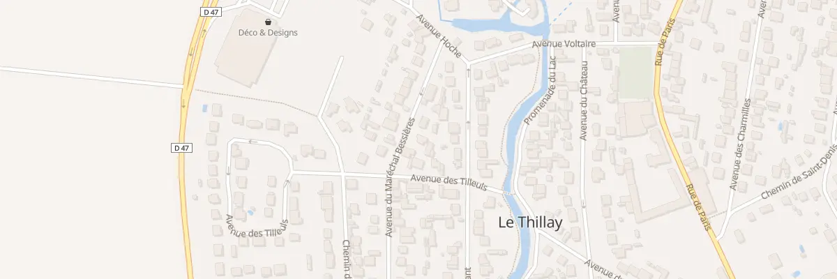 Plan du 46 Av du Marechal Bessieres au Thillay