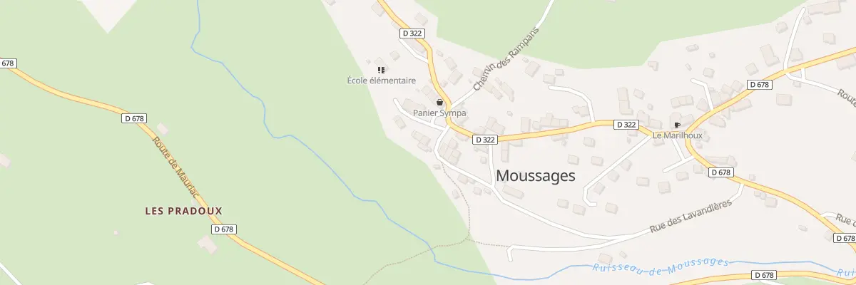 Plan du 5171 Le Bourg à Moussages