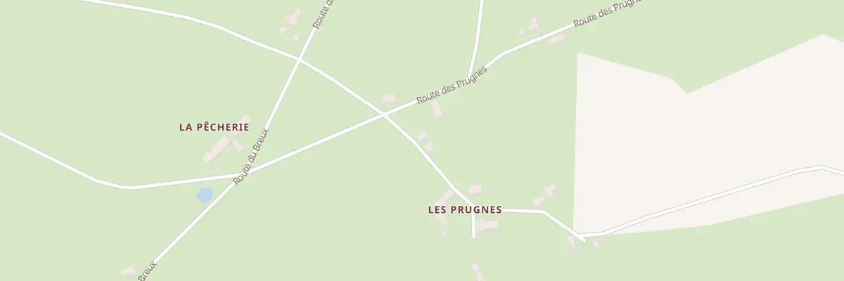Plan du 5196 Les Prugnes à Courçais