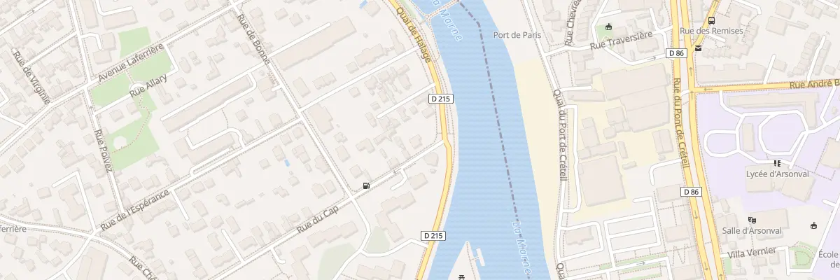 Plan du 1 Quai de Halage à Créteil