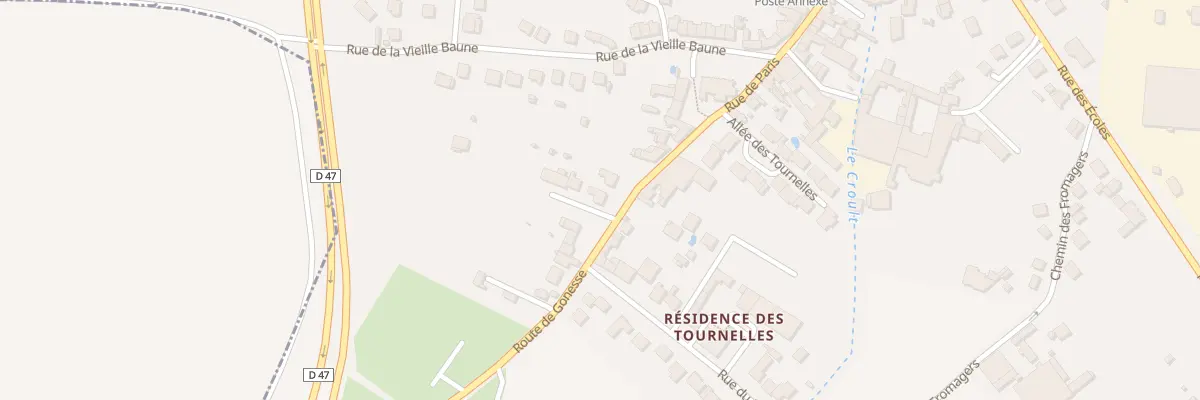 Plan du 9004 Rue de Paris au Thillay