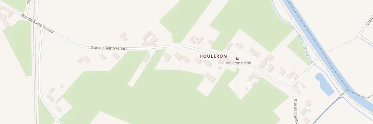 Plan du 202 Rue de Saint Venant Houleron à Aire-sur-la-Lys