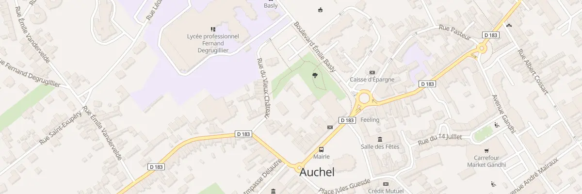 Plan du 2 Rue du Vieux Château à Auchel