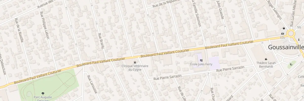 Plan du 79 Bd P Vaillant Couturier à Goussainville