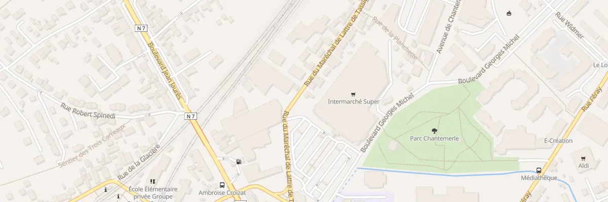 Plan du 67 Rue Mar de Lattre de Tassigny à Corbeil-Essonnes