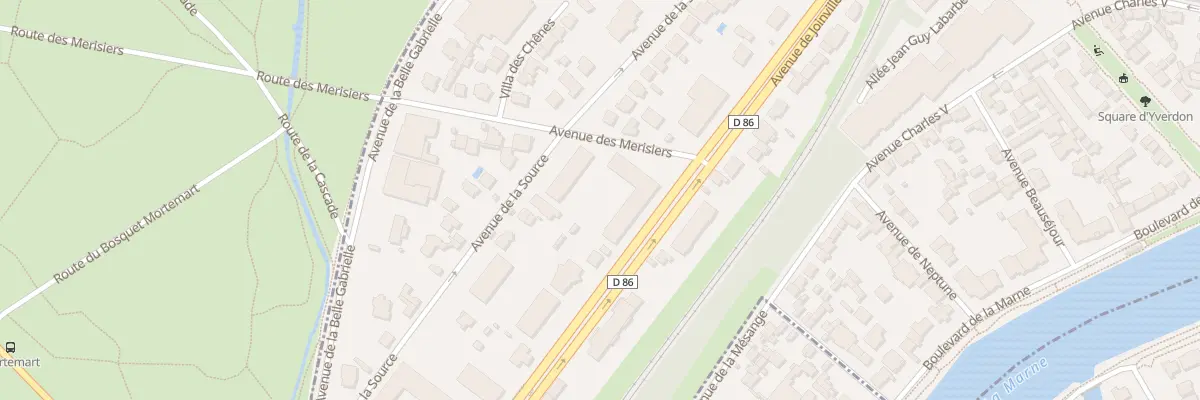 Plan du 1 Av des Merisiers à Nogent-sur-Marne