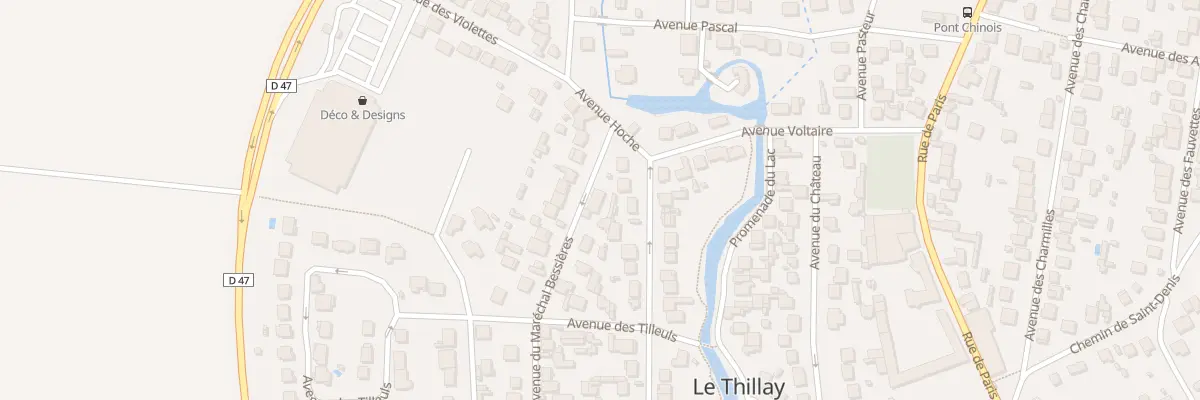 Plan du 54 Av du Marechal Bessieres au Thillay