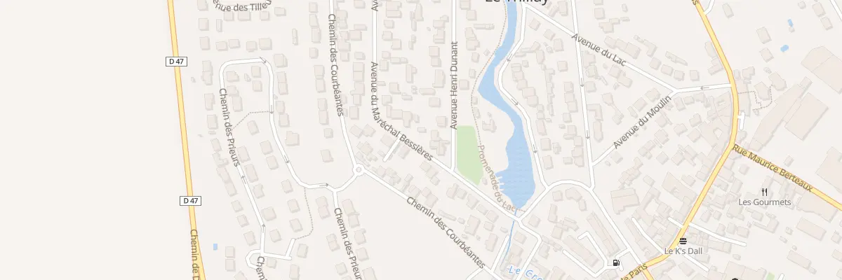 Plan du 6 Av du Marechal Bessieres au Thillay