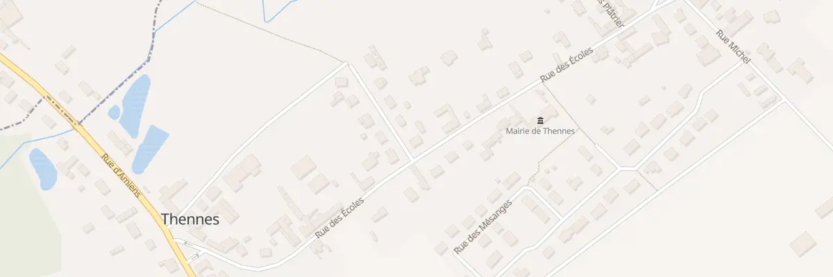 Plan du 1 Rue du Marechal Leclerc à Thennes