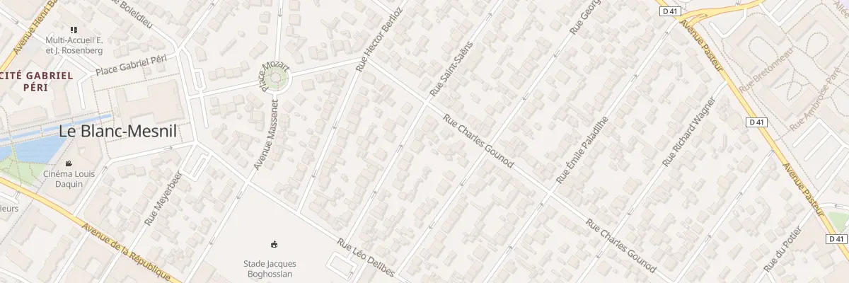 Plan du 30 Rue Saint Saens au Blanc-Mesnil