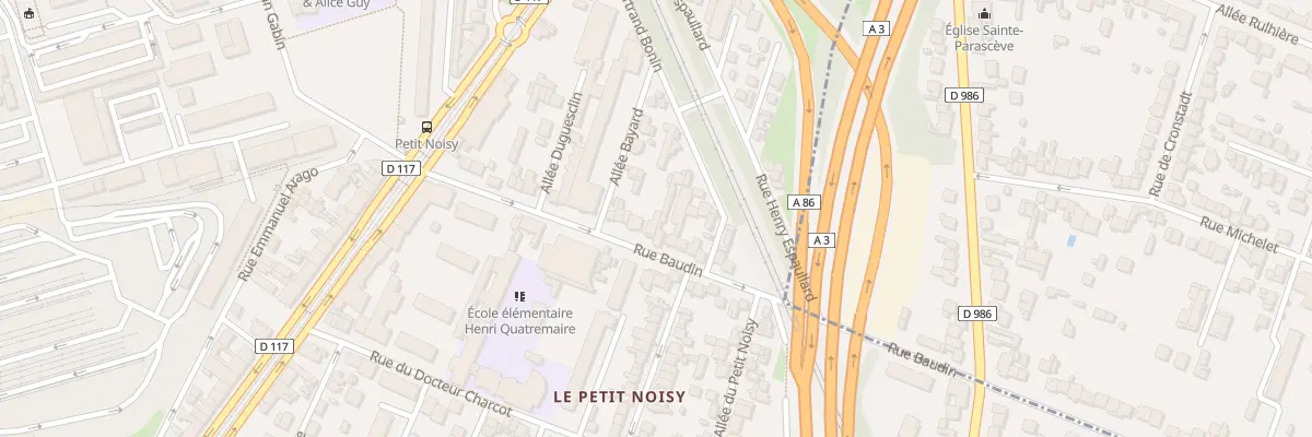 Plan du 33 Rue Baudin à Noisy-le-Sec