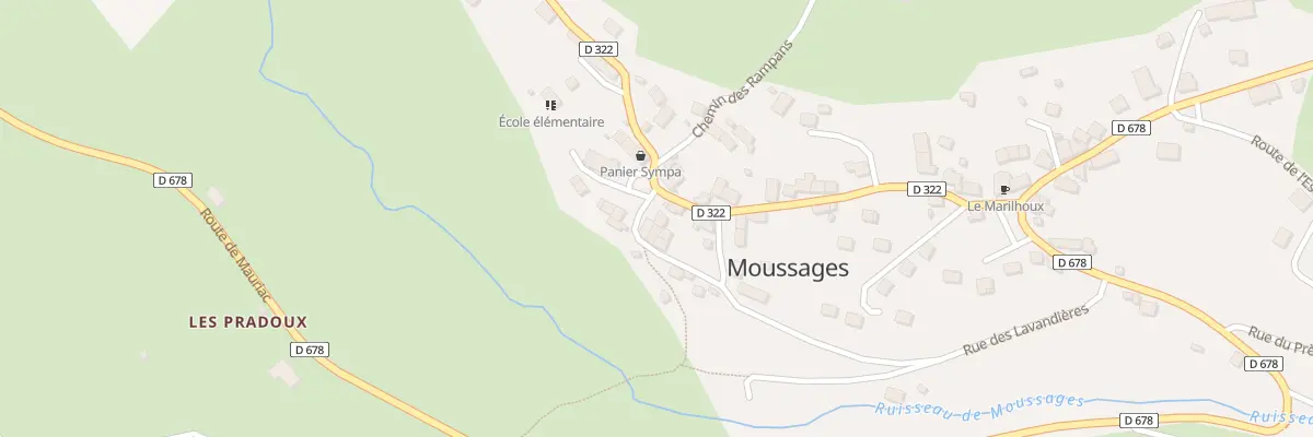 Plan du 5160 Le Bourg à Moussages