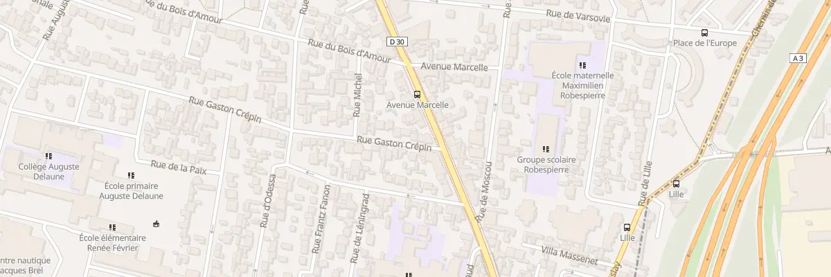 Plan du 4 Rue Gaston Crépin à Bobigny
