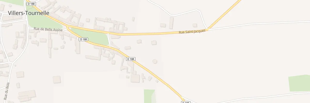 Plan du 8 Rue Saint Jacques à Villers-Tournelle