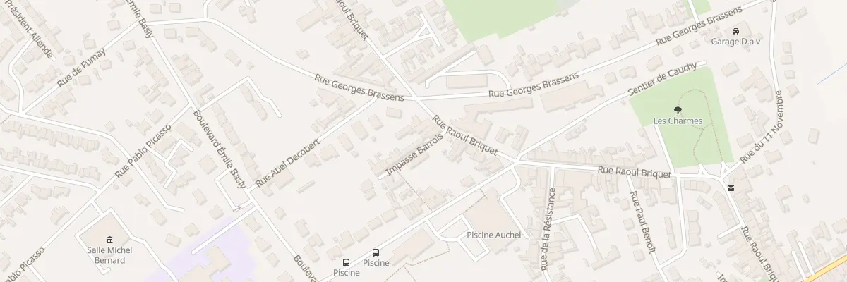 Plan du 91 Rue Raoul Briquet à Auchel