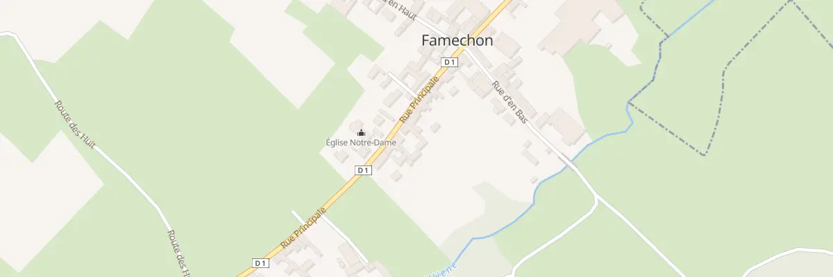 Plan du 29 Rue Principale à Famechon