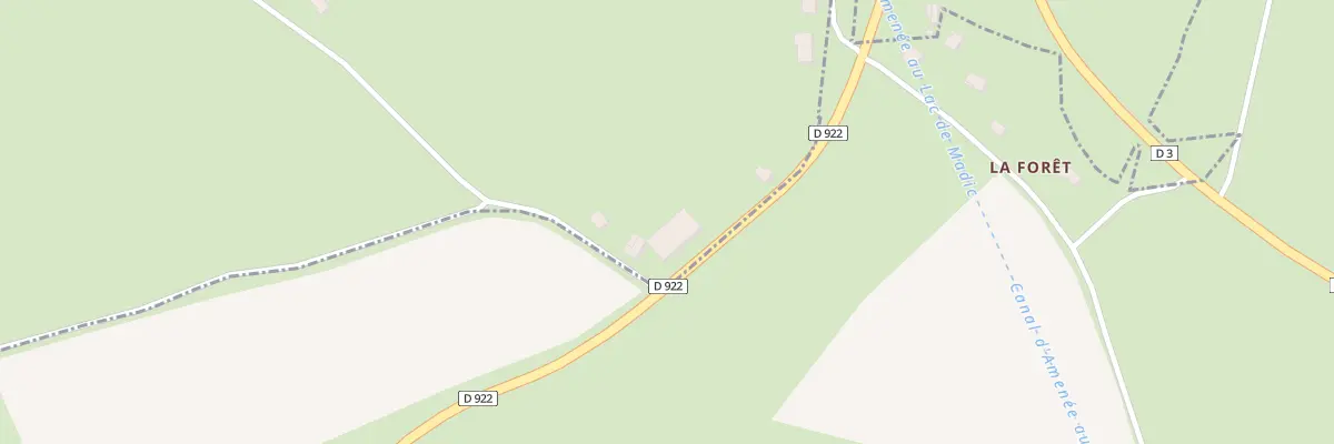 Plan du 6008 La Baraquette à Madic