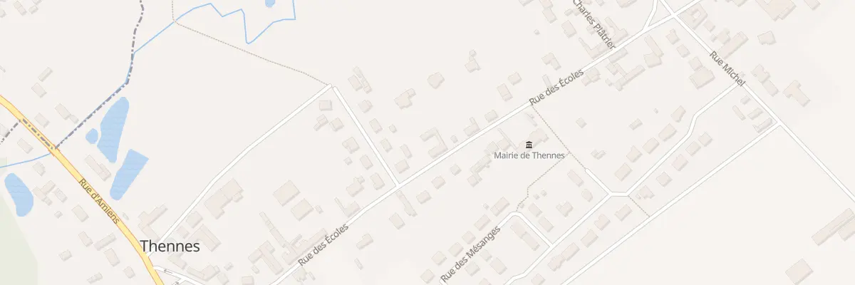 Plan du 23 Rue des Écoles à Thennes