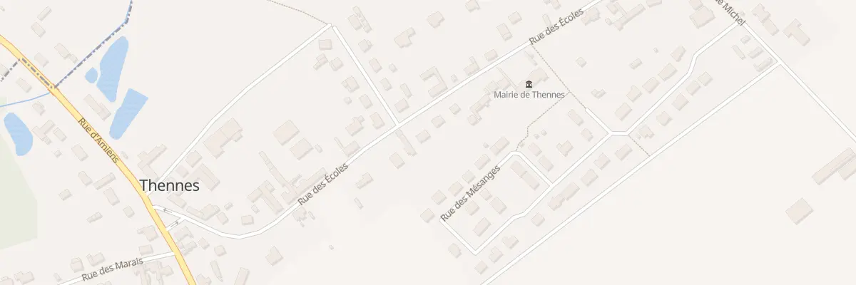 Plan du 28 Rue des Écoles à Thennes