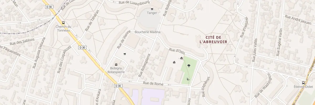 Plan du 18 Rue Robespierre à Bobigny