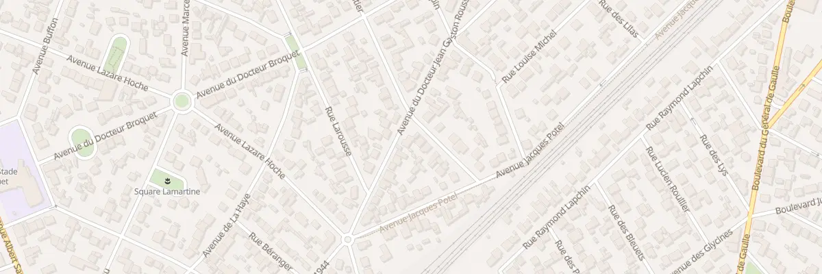 Plan du 20 Rue Jean Gaston Rousseau à Goussainville