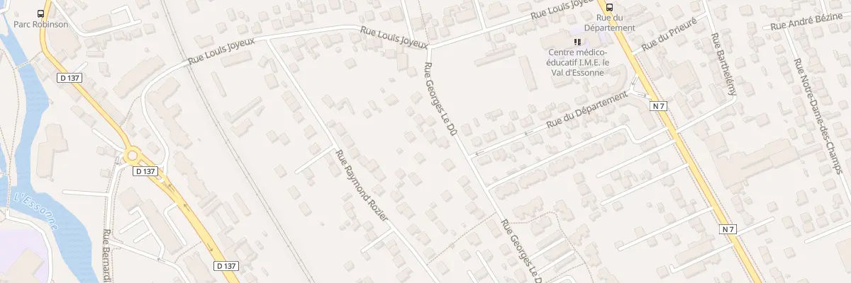Plan du 14 Rue Georges le Dû à Corbeil-Essonnes
