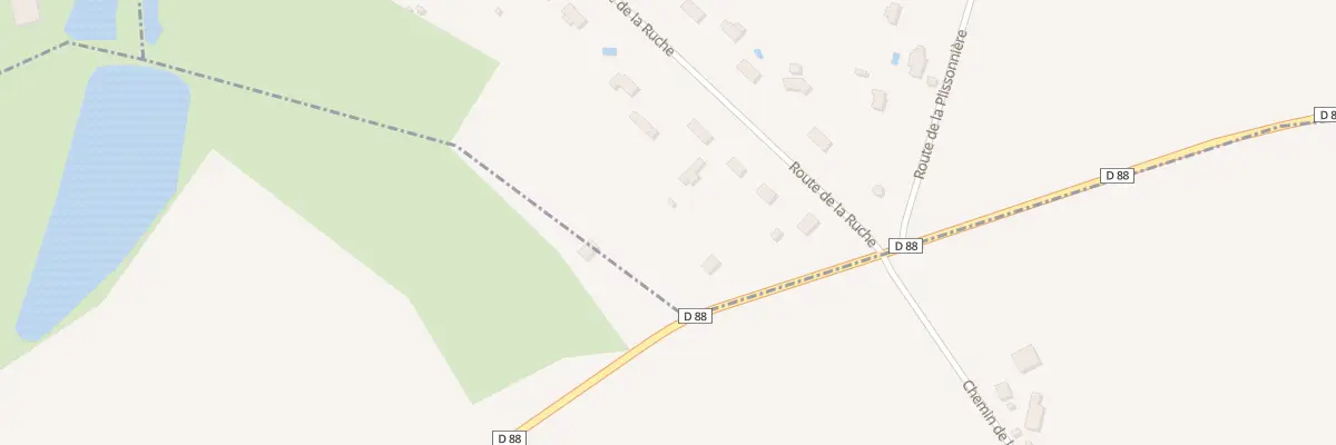 Plan du 2 Rte de l’Etang des Bois à Coudroy