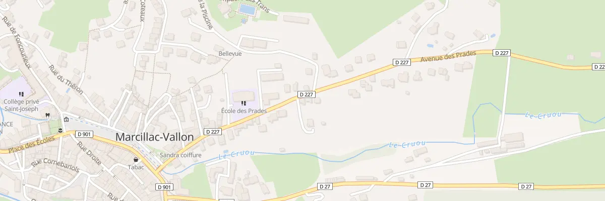 Plan du 26 Av des Prades à Marcillac-Vallon