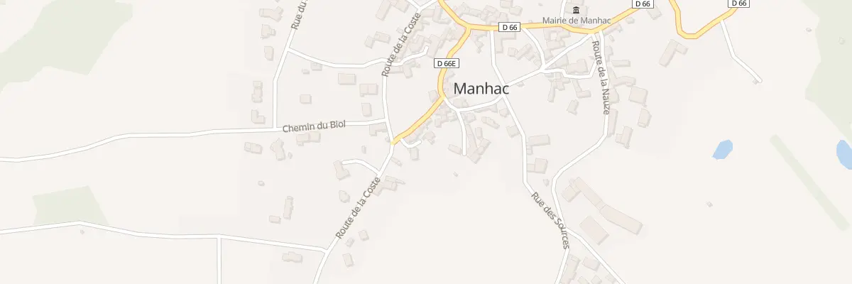 Plan du 5021 Manhac à Manhac