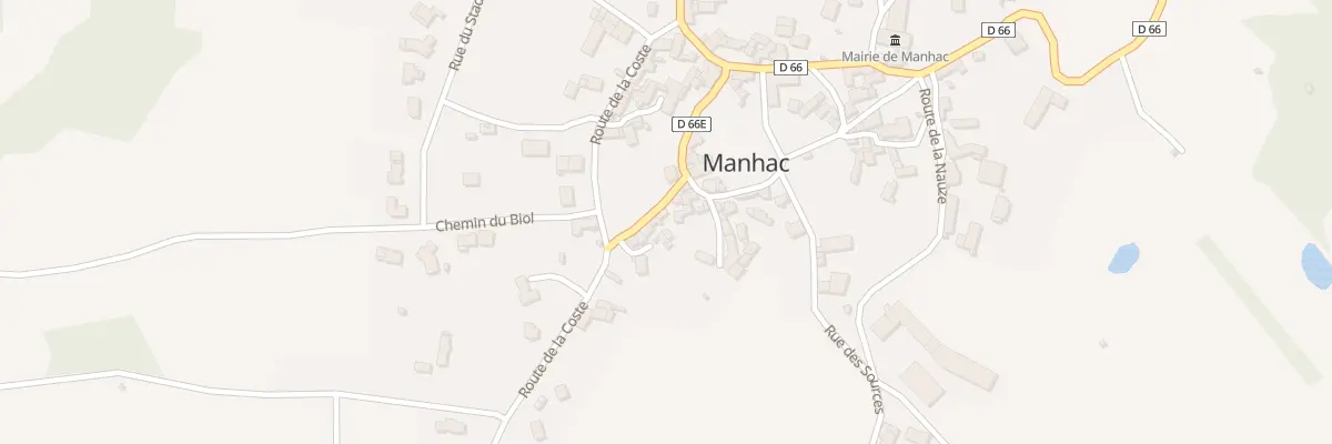Plan du 5025 Manhac à Manhac