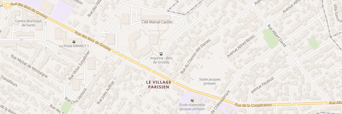Plan du 50 Rue De L’Argonne à Drancy