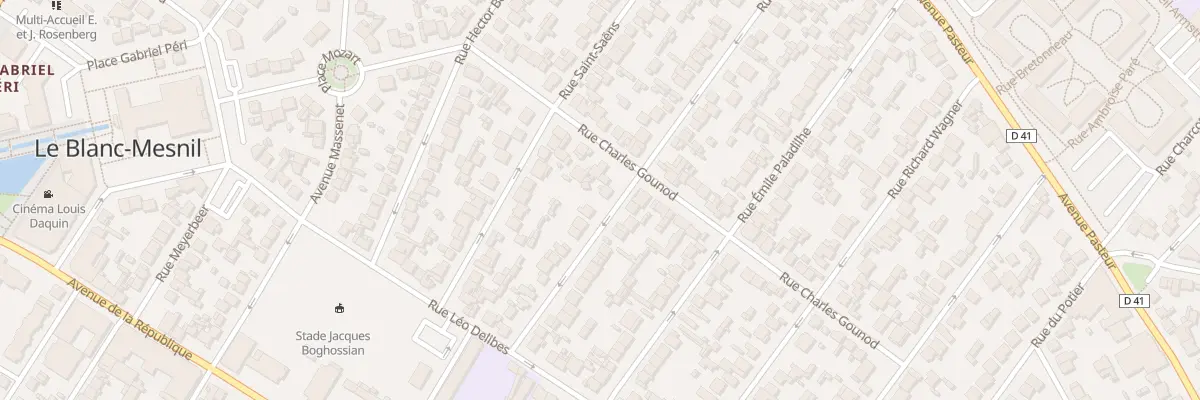 Plan du 29 Rue Georges Bizet au Blanc-Mesnil